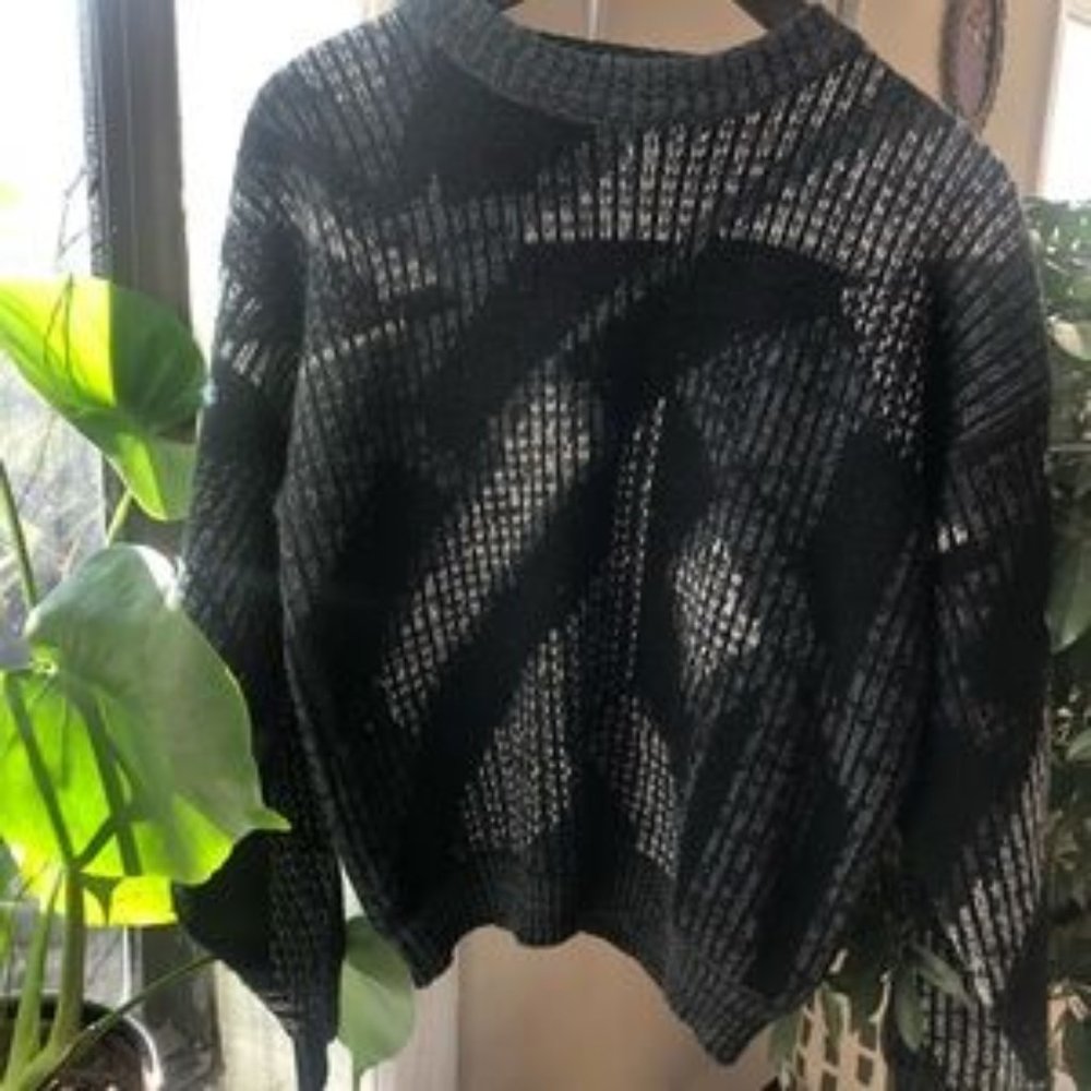 Vintage Black & White Sweater